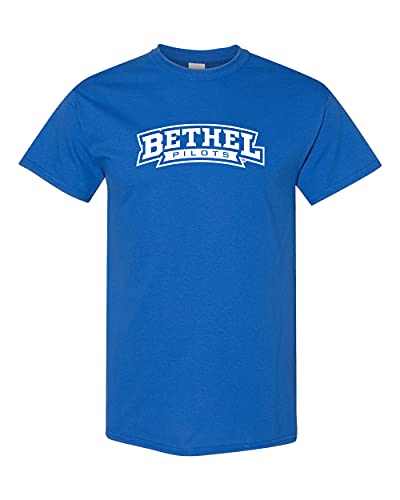 Bethel Pilots Official Text Logo T-Shirt - Royal