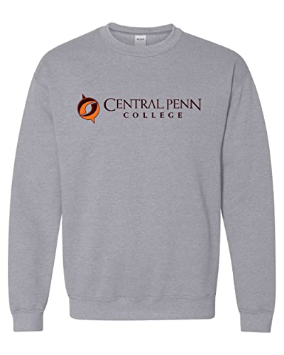 Central Penn College Official Logo Crewneck Sweatshirt - Sport Grey