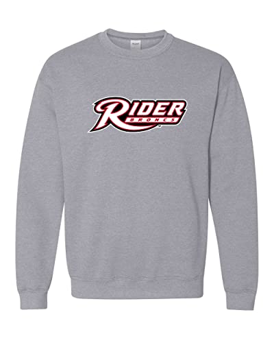Rider University Broncs Crewneck Sweatshirt - Sport Grey