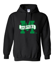 Load image into Gallery viewer, Manhattan College M Jaspers Hooded Sweatshirt - Black
