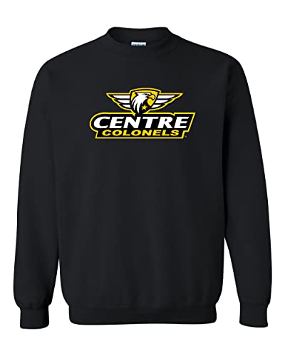 Centre College Full Logo Crewneck Sweatshirt - Black