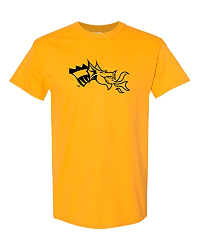 Drexel University Dragon Head 1 Color T-Shirt - Gold