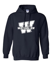 Load image into Gallery viewer, Washburn University W Hooded Sweatshirt - Navy
