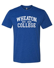 Load image into Gallery viewer, Vintage Wheaton College Soft Exclusive T-Shirt - Royal
