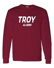 Load image into Gallery viewer, Troy University Alumni Long Sleeve T-Shirt - Cardinal Red
