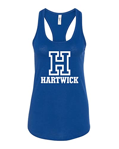 Hartwick College H Ladies Tank Top - Royal