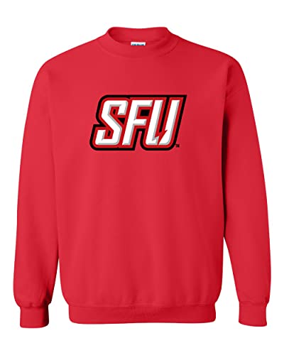 Saint Francis SFU Full Color Crewneck Sweatshirt - Red