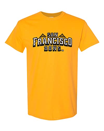 University of San Francisco Dons Gold Soft Exclusive T-Shirt - Gold