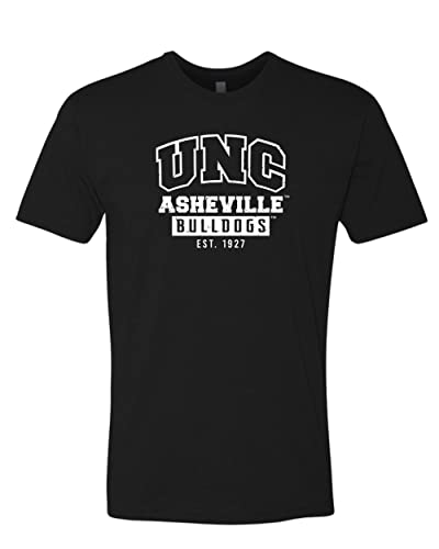 Vintage University of North Carolina Asheville Soft Exclusive T-Shirt - Black