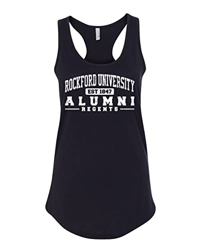 Rockford University Alumni Ladies Tank Top - Black