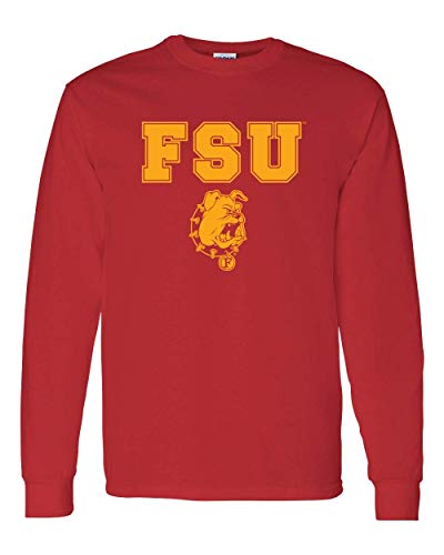 Ferris State University FSU One Color Long Sleeve - Red