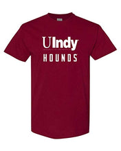 Load image into Gallery viewer, University of Indianapolis UIndy Hounds White Text T-Shirt - Cardinal Red
