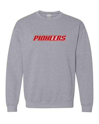 Sacred Heart Pioneers Crewneck Sweatshirt - Sport Grey