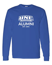 Load image into Gallery viewer, University of New England Alumni Long Sleeve Shirt - Royal
