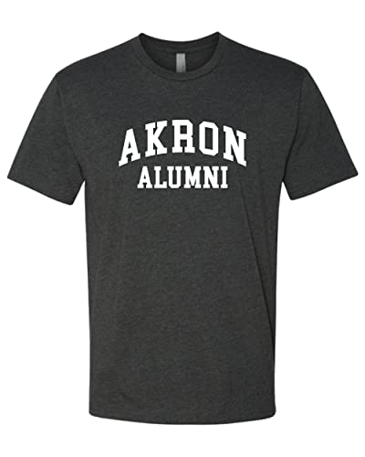 University of Akron Alumni Soft Exclusive T-Shirt - Charcoal