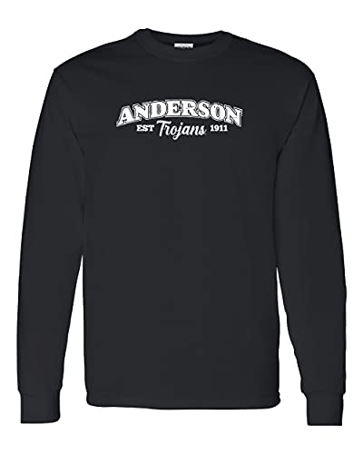 Anderson University Est 1911 Long Sleeve T-Shirt - Black