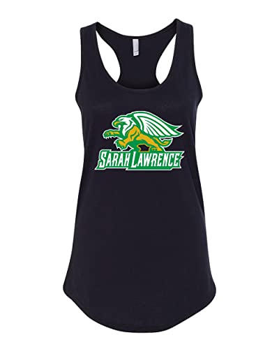 Sarah Lawrence College Mascot Logo Ladies Tank Top - Black