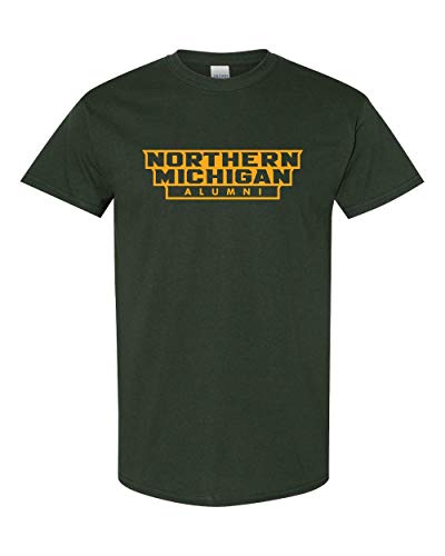 Northern Michigan Alumni One Color T-Shirt - Forest Green