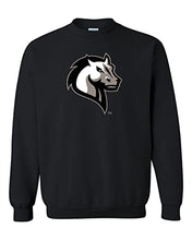 Load image into Gallery viewer, Mercy College Mascot Crewneck Sweatshirt - Black
