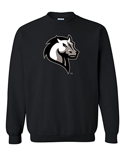 Mercy College Mascot Crewneck Sweatshirt - Black