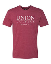 Load image into Gallery viewer, Union College Founded 1795 Exclusive Soft Shirt - Cardinal
