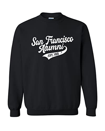Vintage San Francisco Alumni Crewneck Sweatshirt - Black