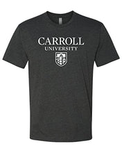 Load image into Gallery viewer, Carroll University Stacked Exclusive Soft T-Shirt - Charcoal
