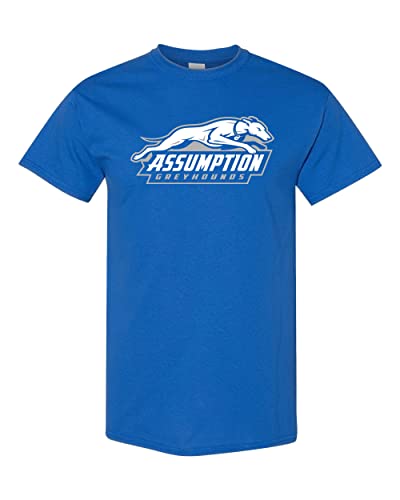 Assumption University Greyhounds Logo T-Shirt - Royal