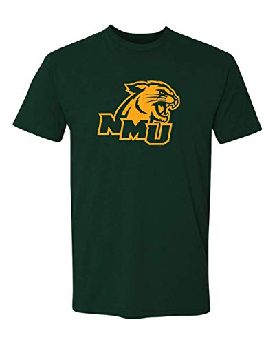 NMU Wildcats One Color Exclusive Soft Shirt - Forest Green