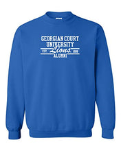 Load image into Gallery viewer, Georgian Court University Alumni Crewneck Sweatshirt - Royal
