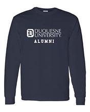 Load image into Gallery viewer, Duquesne University Alumni Long Sleeve T-Shirt - Navy
