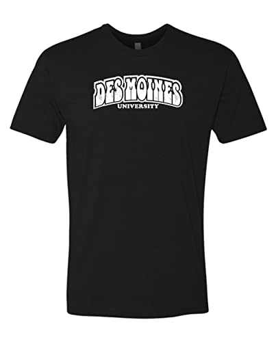 Des Moines University Block Soft Exclusive T-Shirt - Black