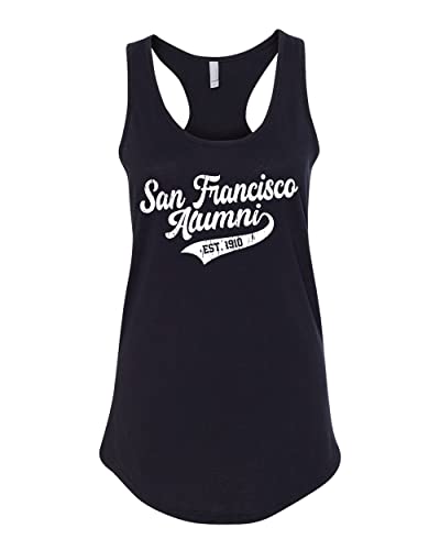 Vintage San Francisco Alumni Ladies Tank Top - Black