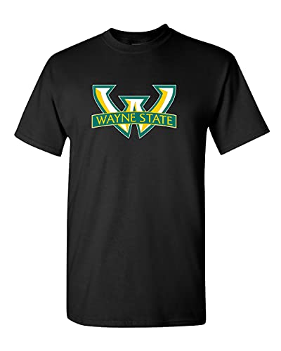 Wayne State University W Logo T-Shirt - Black