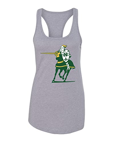 St. Norbert College Green Knights Ladies Tank Top - Heather Grey