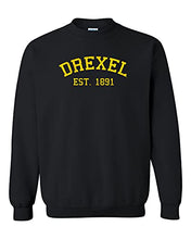Load image into Gallery viewer, Drexel University Drexel Vintage 1891 Crewneck Sweatshirt - Black
