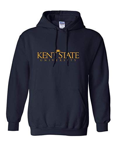 Kent State University One Color Hooded Sweatshirt - Navy