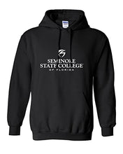 Load image into Gallery viewer, Seminole State College Stacked Hooded Sweatshirt - Black
