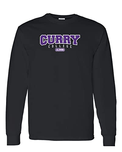 Curry College Alumni Long Sleeve Shirt - Black