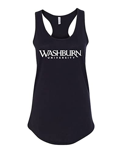 Washburn University 1 Color Ladies Tank Top - Black