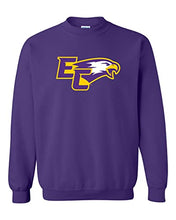 Load image into Gallery viewer, Elmira College EC Mascot Crewneck Sweatshirt - Purple
