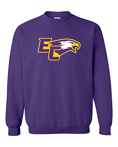 Elmira College EC Mascot Crewneck Sweatshirt - Purple