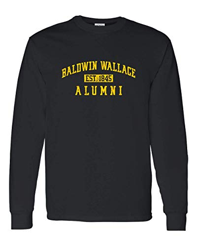 Baldwin Wallace Vintage Alumni Long Sleeve T-Shirt - Black