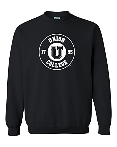 Union College Circle Logo Crewneck Sweatshirt - Black