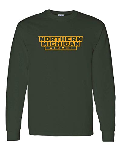 Northern Michigan Alumni One Color Long Sleeve - Forest Green