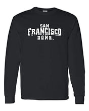 Load image into Gallery viewer, University of San Francisco Dons Long Sleeve T-Shirt - Black
