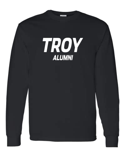 Troy University Alumni Long Sleeve T-Shirt - Black
