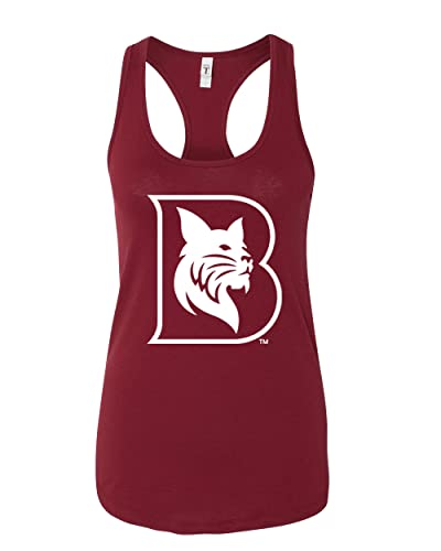 Bates College Bobcat B Ladies Tank Top - Cardinal