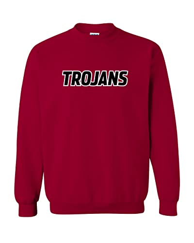 Troy University Trojans Crewneck Sweatshirt - Cardinal Red