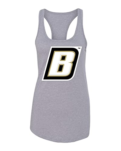 Bryant University B Ladies Tank Top - Heather Grey